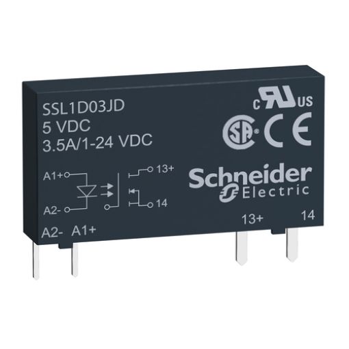 Εικόνα της SSL1D03BD Κλεμμορελέ Solid State 15-30VDC/1-24VDC 3.5A