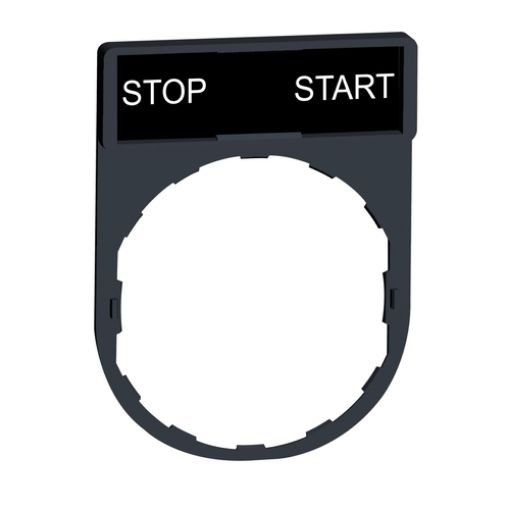 Picture of ZBY2366 Θήκη Φ22 30X40mm με Σήμανση "STOP-START" 8X27mm