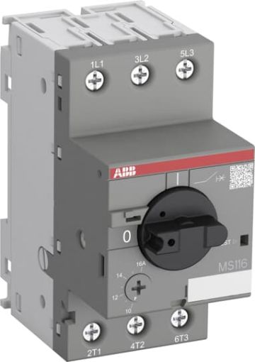 Picture of MS116-2,5 Θερμομαγνητικός Διακόπτης 1,6-2,5A 0.75kW