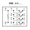 Picture of Μικρορελέ 14 Ποδών 12VDC 4C/O 5A RMIA4512VDC