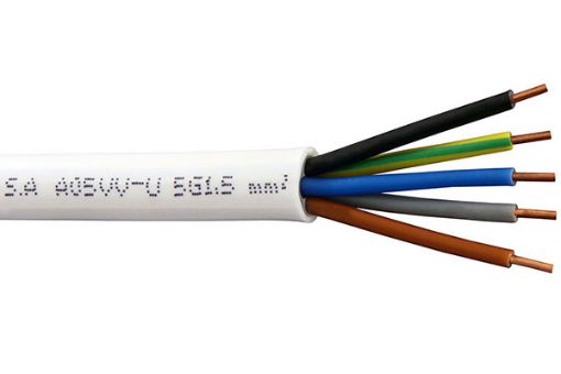 Εικόνα της Καλώδιο A05VV-U (NYM) 5G1.5mm²