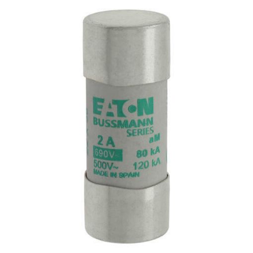 Εικόνα της C22M2 Ασφάλεια Κυλινδρική 22x58mm, 2A, aM, 690V AC