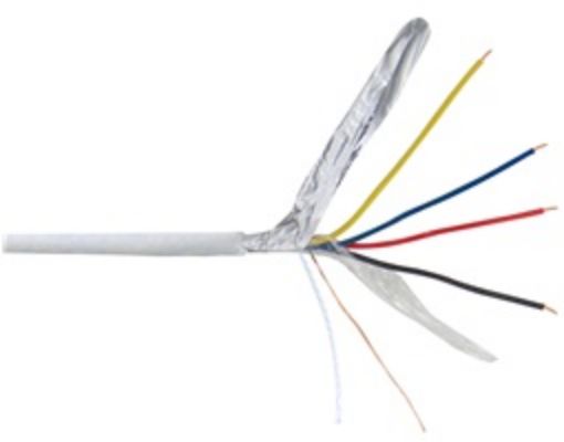 Εικόνα της Καλώδιο Συναγερμού 4X0.22mm² Χαλκού με Φύλλο Αλουμινίου LiY(st)Y