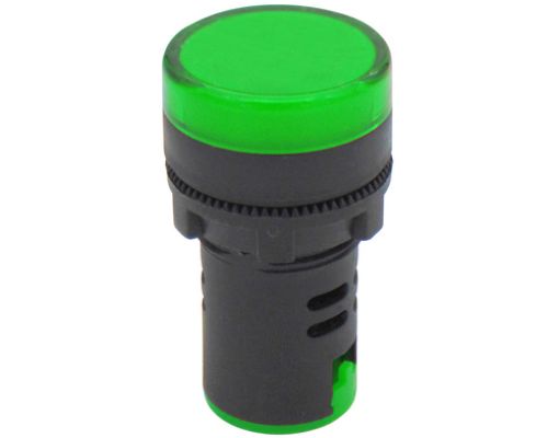Picture of Ενδεικτική Λυχνία Φ22 Πράσινη 230VAC LED AD22-22DS KND