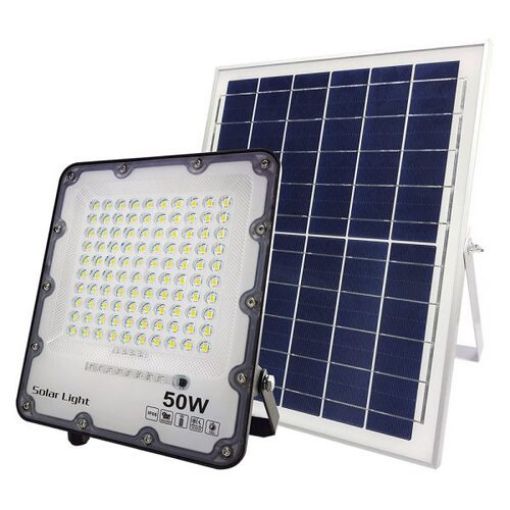 Εικόνα της Προβολέας Ηλιακός LED SMD 50W 6500K 5000lm Λευκός