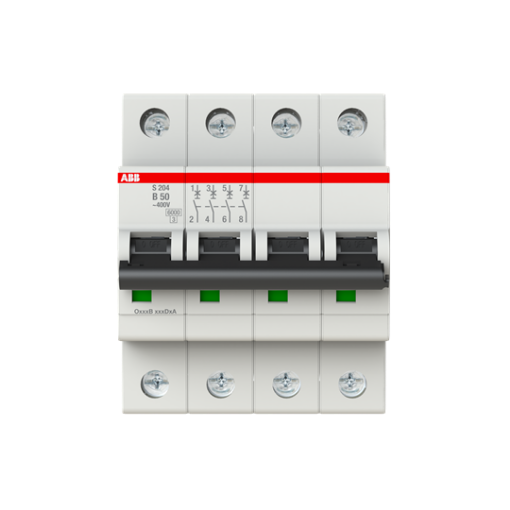 Picture of S204-B50  Μικροαυτόματος Διακόπτης 4P 50A B 6kA