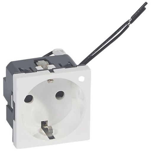 Εικόνα της Πρίζα Σούκο με Λυχνία Λευκή Mosaic 077212