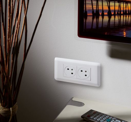 Εικόνα της Πλαίσιο Λευκό 4 Στοιχείων Οριζόντιο Mosaic 078814L