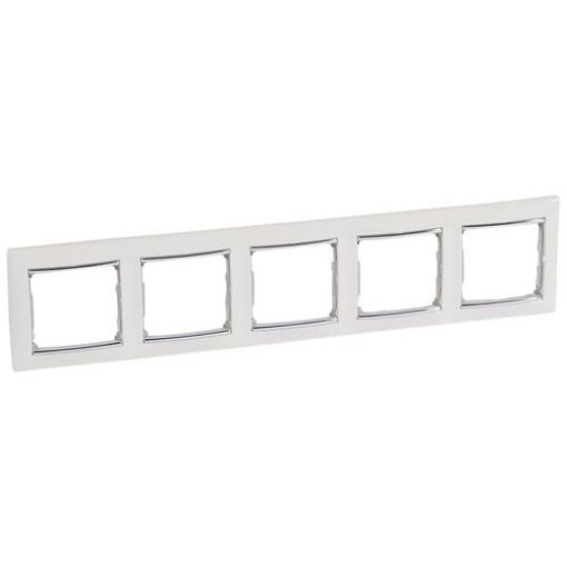 Εικόνα της Πλαίσιο 5 Θέσεων Λευκό/Ασημί Valena 770495