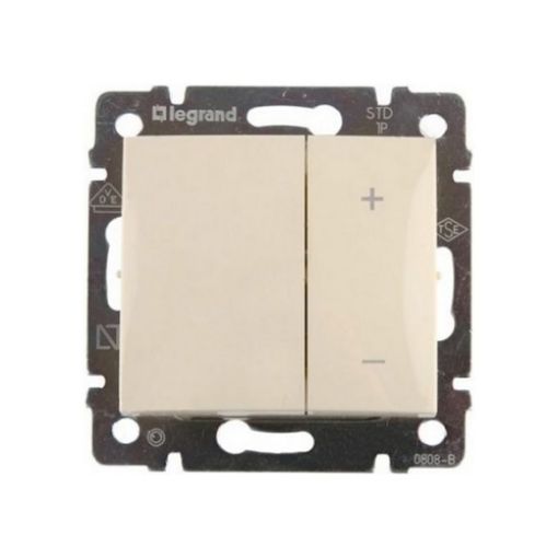 Εικόνα της Dimmer Πατητό 600W Κρεμ Valena 774174