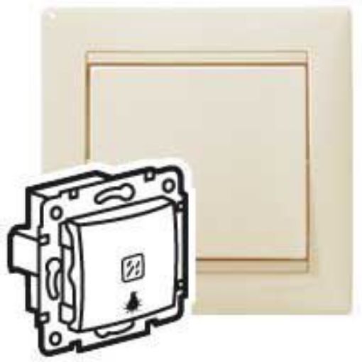 Εικόνα της Μπουτόν Φωτιζόμενο 230V Κρεμ Valena 774313