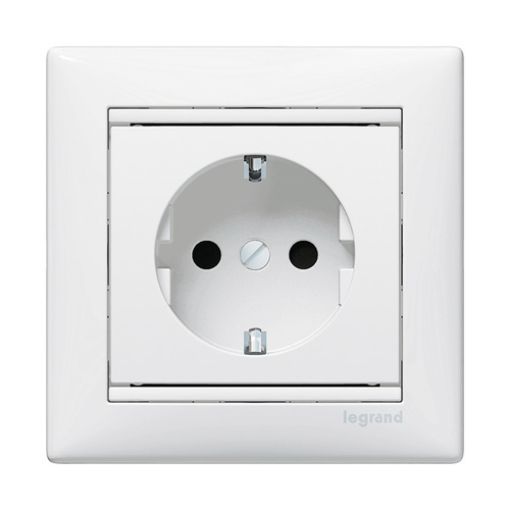 Εικόνα της Πρίζα Σούκο Ασφαλείας Λευκή Valena 774421