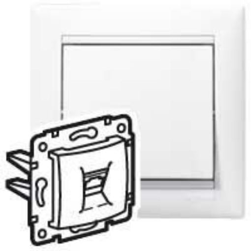 Εικόνα της Διπλή Πρίζα Τηλεφώνου RJ11 Λευκή Valena 774439