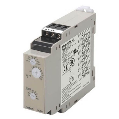 Εικόνα της H3DK-M1 24-240VAC/DC Χρονικό Ρελέ, 8 Λειτουργίες 1C/O Ράγας