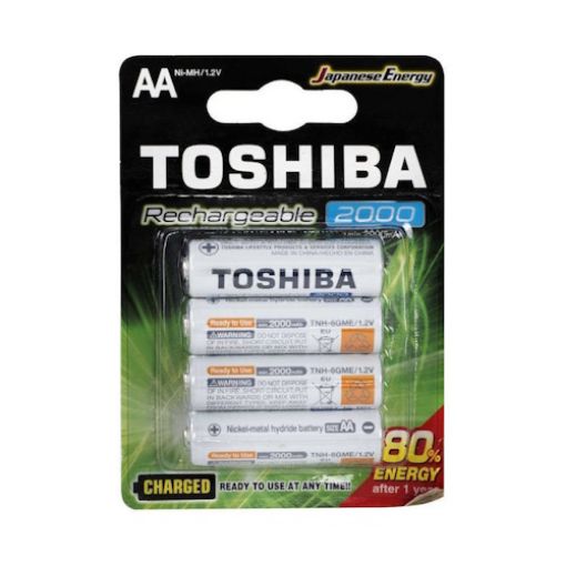 Εικόνα της Μπαταρίες Επαναφορτιζόμενες AA-2000mAh (4τμχ) TNH-6GME BP-4
