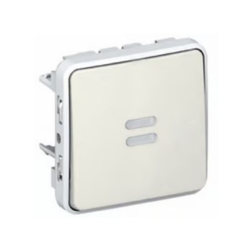Εικόνα της Μηχανισμός Διακόπτη Α/Ρ Φωτεινός 230V Λευκό IP55 PLEXO 069613