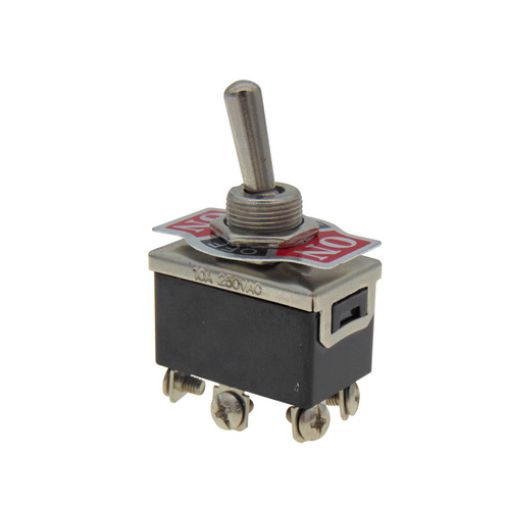 Εικόνα της Διακόπτης με Λεβιέ (Toggle) ON-OFF-ON 2P 10A/250V KN3C-203A-A3