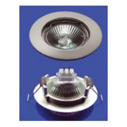 Εικόνα της Σποτ Χωνευτό MR16 Σταθερό Στρογγυλό Φ82 Νίκελ Ματ 11310001