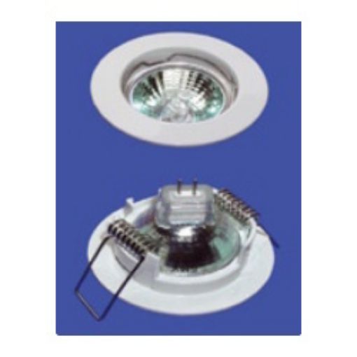 Εικόνα της Σποτ Χωνευτό MR11 Σταθερό Στρογγυλό Φ55 Χρυσό Γυαλιστερό 11330004