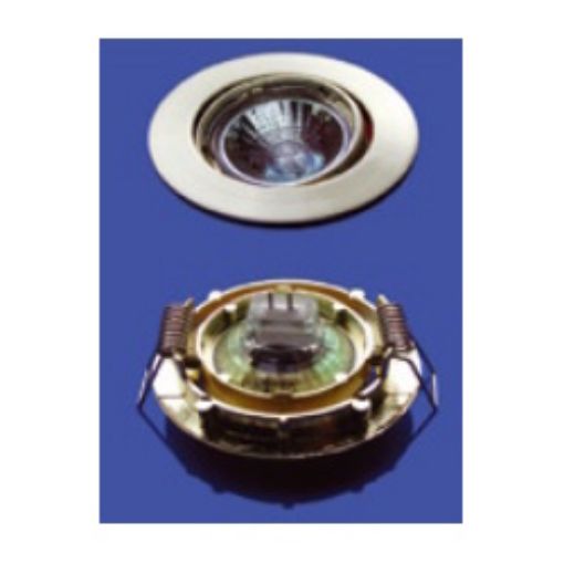 Εικόνα της Σποτ Χωνευτό MR11 Κινητό Στρογγυλό Φ64 Χρυσό Ματ 11340005