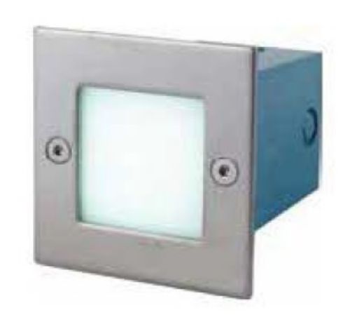 Εικόνα της Φωτιστικό Διαδρόμου Χωνευτό Τετράγωνο 0.9W 6200K Γκρι