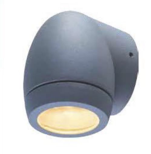 Εικόνα της Φωτιστικό DOWN με Καμπύλη 3W 3000K Μαύρο 1003-GU10-B