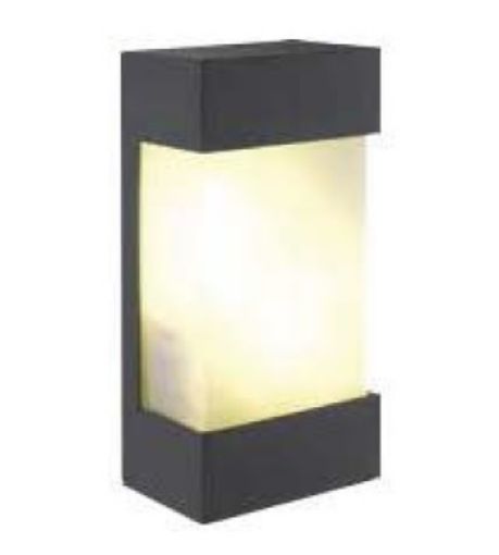 Εικόνα της Φωτιστικό Απλίκα Ορθογώνιο Μαύρο 7443-B