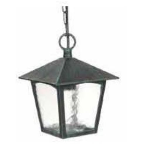 Εικόνα της Φωτιστικό Κρεμαστό Τεσσάρων Πλευρών Μαύρο 1585-B