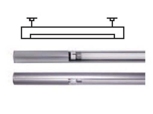 Εικόνα της Φωτιστικό Επιφάνειας Κρεμαστό 1.5m 28W με Ηλεκτρονικό Ballast