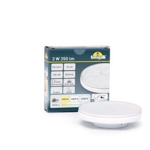 Εικόνα της Λάμπα LED GX53 3W 3000/4000/6500K 350lm CCT