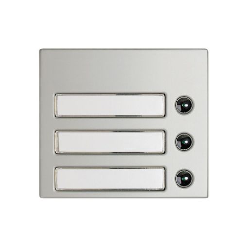 Εικόνα της Πλάκα 3 Μπουτόν Κλήσης Αλουμίνιο Sfera 332231