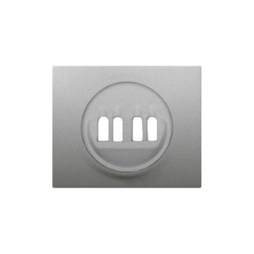 Εικόνα της Πλακίδιο Διπλής Πρίζας Ηχείων Soft Αλουμινίου Galea Life 771325