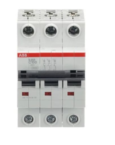 Εικόνα της S203-C100 Μικροαυτόματος Διακόπτης 3P 100A C 6kA