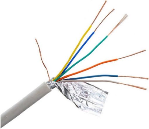 Εικόνα της Καλώδιο Συναγερμού 6x0.22mm² Χαλκού με Φύλλο Αλουμινίου LiY(st)Y