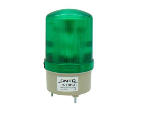 Εικόνα της Φαροσειρήνα LED Πράσινη 24VDC&230VAC 155x85mm Multifunction C-1101J CNTD