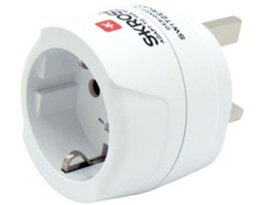 Εικόνα της Αντάπτορ Αρσενική Πρίζα για Ηνωμένο Βασίλειο σε Θηλυκή Σούκο 1.500230-E SKROSS