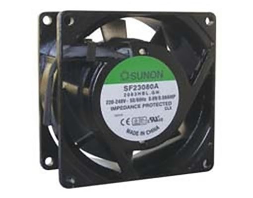 Εικόνα της Ανεμιστήρας 80x80x25mm 230VAC Ρουλεμάν, με καλώδιο SF23080AT-HBL