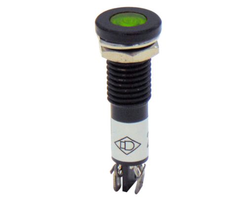 Εικόνα της Ενδεικτική Λυχνία Φ12 Πράσινη 24VAC/DC LED με Faston AD22C-12D XND