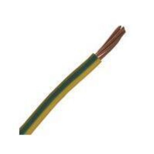 Εικόνα της Καλώδιο H07V-R (NYA) 10mm² Κιτρινοπράσινο