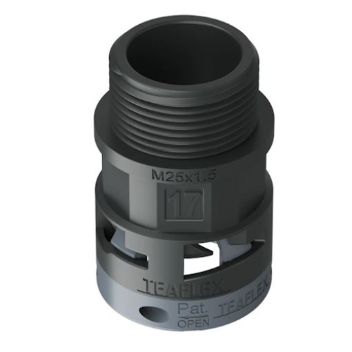 Picture of Ρακόρ M25x1.5 για Σπιράλ Φ17 IP66 Μαύρο 6BSM17M25