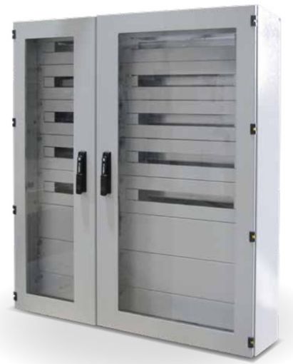 Picture of Wall-mounted Metal Panel 5x26 IP65 Transparent Door COMBI609025-4TZ
