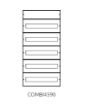 Picture of Wall-mounted Metal Panel 5x18 IP65 COMBI4590-2