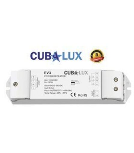 Picture of Ενισχυτής σήματος για ταινίες led RGB/CCT 3x6A 5/36Vdc 130361