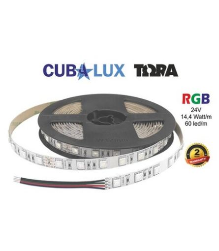 Εικόνα της Ταινία LED RGB 24V 14.4W/m IP20 500079