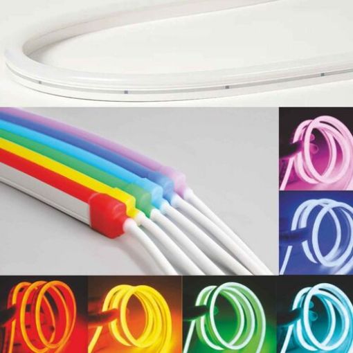 Εικόνα της Ταινία LED Neon flex Πλαγίου Φωτισμού 24V 12W/m Κόκκινο IP67 500123