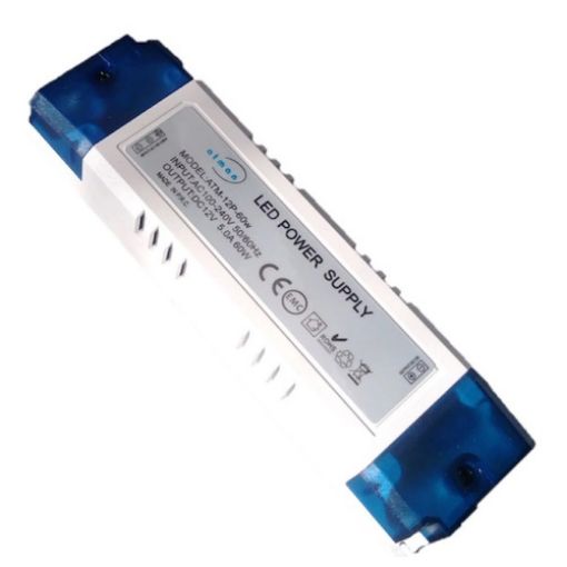 Picture of Τροφοδοτικό LED 12VDC 60W Πλαστικό 165x44x28mm