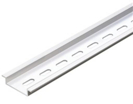 Picture of Aluminum Panel Ω Rail 2m Perforated 1.1mm/7.5mm HC-707