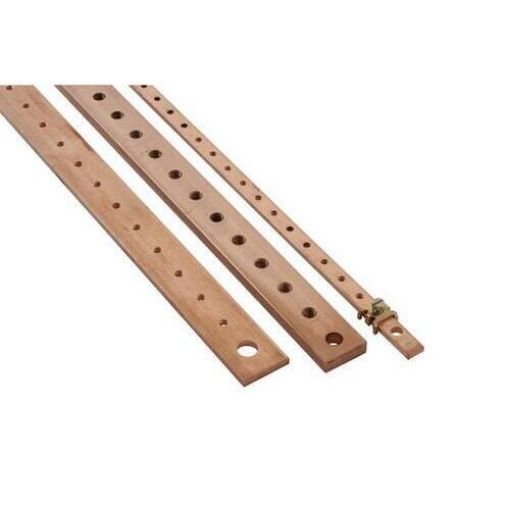 Picture of Copper Bar 25x5 with M6 Holes (1m) 327A BRF1017