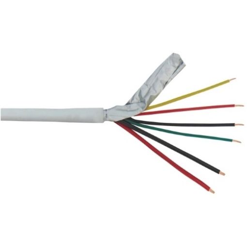 Picture of Alarm Cable 4x0.22mm²+2x0.50mm² Copper with Aluminum Foil LiY(st)Y