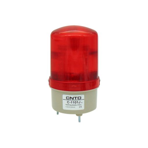 Picture of LED Beacon Red 12/24VDC&230VAC 155x85mm Multifunction C-1101J CNTD
